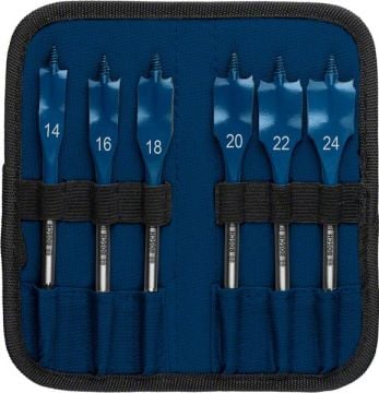 Bosch Ahşap Matkap Uç Expert SCS Yaprak HEX Set (6 Parça) (14-24 mm) - 2608900332
