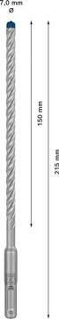 Bosch Kırıcı Delici Uç SDS-Plus-7X Expert 7x215 mm (1 Adet) - 2608900085