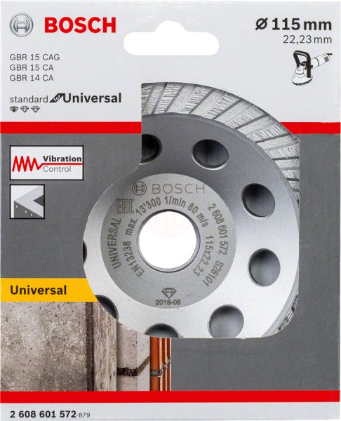 Bosch Elmas Çanak Disk Standard For Universal Turbo 115 Mm - 2608601572