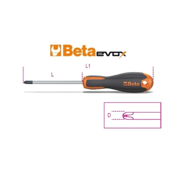 Beta Yıldız Tornavida 1202E 9,5X200