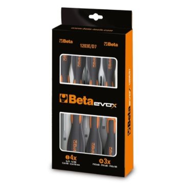 Beta Düz ve Yıldız Tornavida Seti 1203E/D8