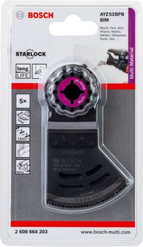 Bosch Starlock Testere Ucu MultiMaterial AYZ 53 BPB 53 mm (5 Adet) - 2608664203