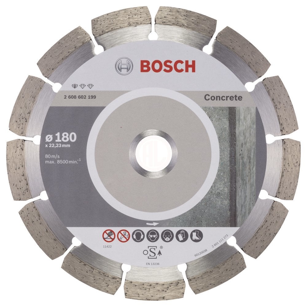 Bosch Elmas Kesme Diski Standard For Concrete 180x22,23 mm - 2608602199
