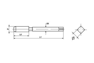 Völkel Hand Tap Rougher Dın 352/ Hss-G Bsw 3/8X16