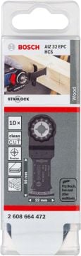 Bosch Starlock Testere Ucu Wood AIZ 32 EPC 32 mm (10 Adet) - 2608664472