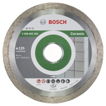 Bosch Elmas Kesme Diski Standard For Ceramic 125x22,23 mm - 2608602202