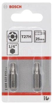 Bosch Vidalama Ucu Extra Hard T27Hx25 mm (2 Adet) - 2608522013