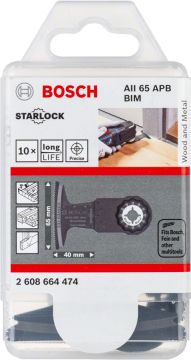 Bosch Starlock Testere Ucu Wood And Metal AII 65 APB 65 mm (10 Adet) - 2608664474