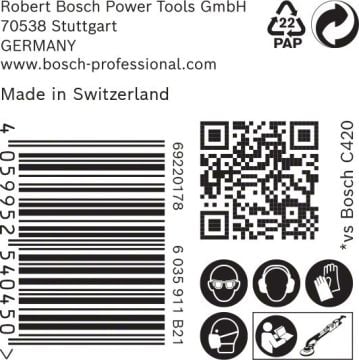 Bosch Ağ Zımpara Expert M480 Ø225 mm 150 Kum (25 Adet) Alçıpan - 2608900707