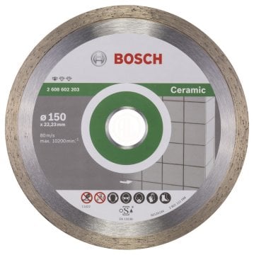 Bosch Elmas Kesme Diski Standard For Ceramic 150x22,23 mm - 2608602203