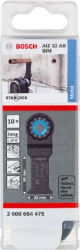 Bosch Starlock Testere Ucu Metal AIZ 32 AB 32 mm (10 Adet) - 2608664475