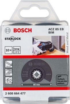 Bosch Starlock Testere Ucu Wood And Metal ACZ 85 EB 85 mm (10 Adet) - 2608664477