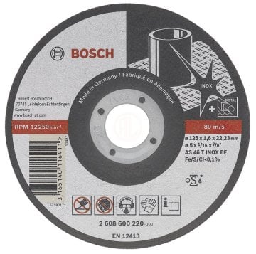 Bosch Paslanmaz Çelik Kesme Diski Turbo Rapido 115x22,23x1,0 mm (A 60 W BF 41) - 2608602220
