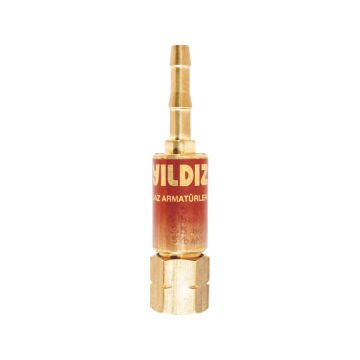 Yıldız Gaz Alev Geri Tepme Emniyet Valfi Hamlaç Arkası Yanıcı Gaz G3/8 İnç Sol