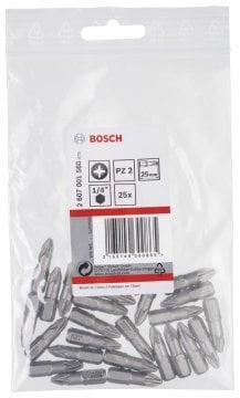 Bosch Vidalama Ucu Extra Hard PZ2x25 mm (25 Adet) - 2607001560