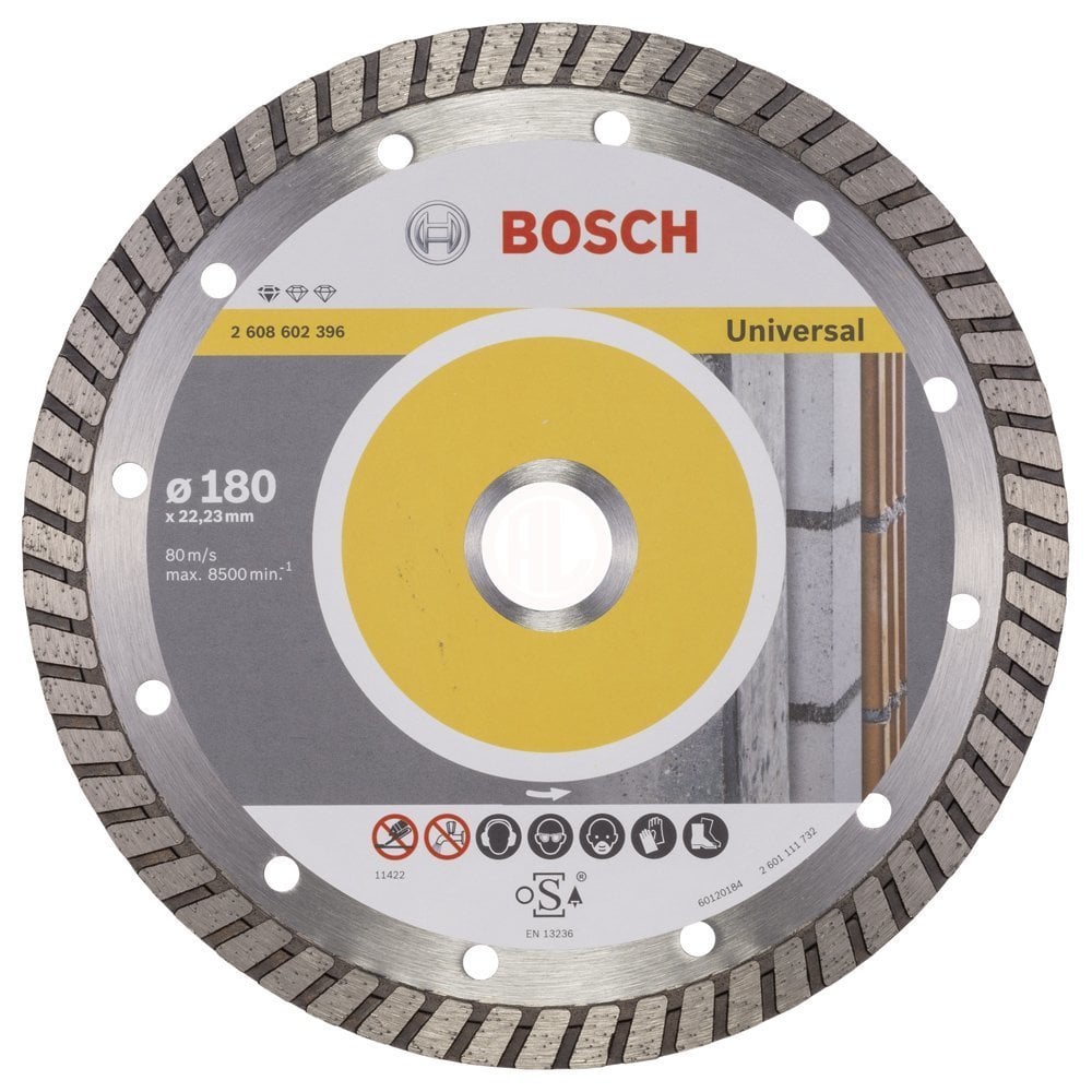 Bosch Elmas Kesme Diski Standard For Universal Turbo 180x22,23 mm - 2608602396