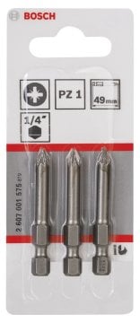 Bosch Vidalama Ucu Extra Hard PZ1x49 mm (3 Adet) - 2607001575
