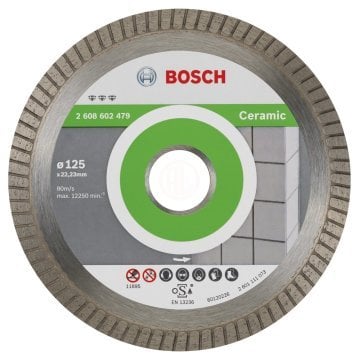 Bosch Elmas Kesme Diski Best For Ceramic ExtraClean 125x22,23 mm - 2608602479