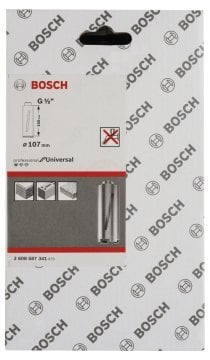 Bosch Elmas Kuru Karot Uç Standard For Uiversal G1/2 İnç 107x150 mm - 2608587341