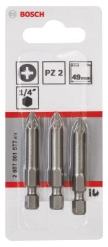 Bosch Vidalama Ucu Extra Hard PZ2x49 mm (3 Adet) - 2607001577