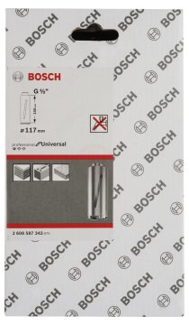 Bosch Elmas Kuru Karot Uç Standard For Uiversal G1/2 İnç 117x150 mm - 2608587342