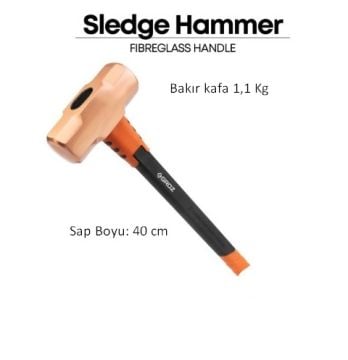 Groz Fiber Saplı Bakır Madırga 1,1 Kg
