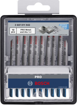 Bosch Aksesuar PRO Metal and Alu Set Dekupaj Bıçağı Seti 10 lu