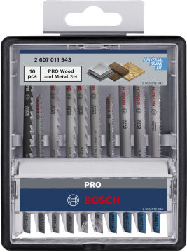 Bosch Aksesuar PRO Wood and Metal Dekupaj Bıçağı Seti 10 lu (v1)