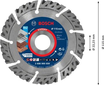 Bosch Elmas Kesme Diski Expert BFUni+Metal 115x22,23 mm - 2608900659