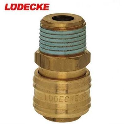LÜDECKE ES 14 A Stoper Gövde (1/4 İnç Erkek)