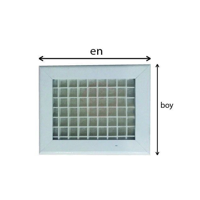 Özel Ölçü Kare Petek Menfez En/Boy 50 cm - 35 cm