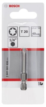 Bosch Vidalama Ucu Extra Hard T20x49 mm (1 Adet) - 2607001636