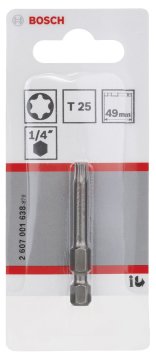 Bosch Vidalama Ucu Extra Hard T25x49 mm (1 Adet) - 2607001638