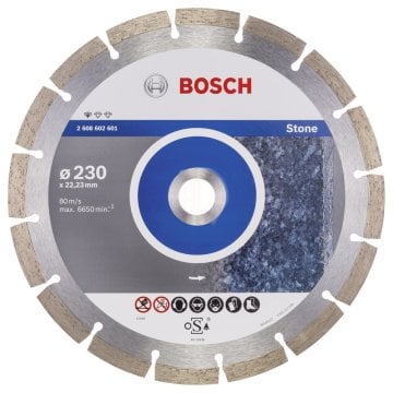 Bosch Elmas Kesme Diski Standard For Stone 230x22,23 mm - 2608602601