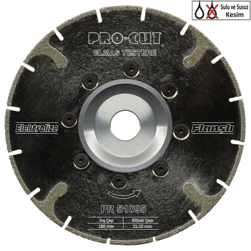 Procut Elekrolize Testere Flanşlı125 Ece - PRC51094