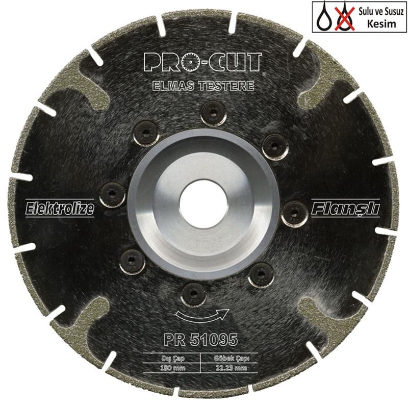 Procut Elekrolize Testere Flanşlı 115 Ece - PRC51092