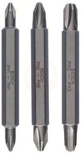 Bosch Vidalama Ucu Çift Taraflı Extra Hard Set PH11/22/33x60 mm (3 Parça) - 2607001748