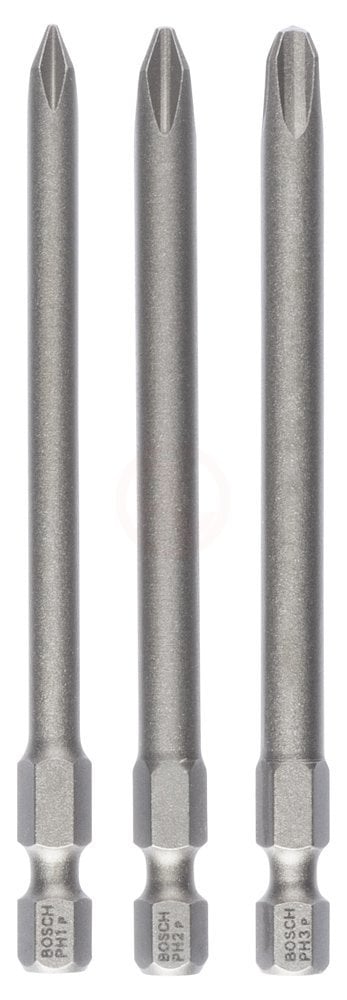 Bosch Vidalama Ucu Extra Hard Set 89 mm (3 Parça PH1/2/3) - 2607001757