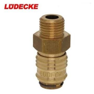 LÜDECKE ESM 18 A Mini Stoper Gövde (1/8 İnç Erkek)