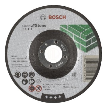 Bosch Taş Kesme Diski Expert For Stone Bombeli 125x22,23x2,5 mm (C 24 R BF) - 2608600222