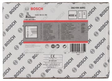 Bosch Yuvarlak Kafalı Yivli Şerit Çivi 60 Mm Çinko