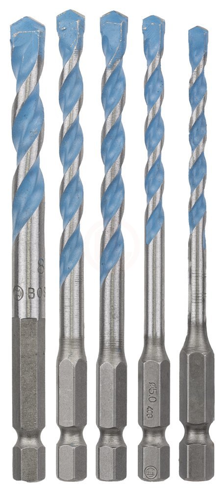 Bosch Çok Amaçlı Matkap Ucu HEX-9 MultiConstruction Altıgen Şaft Set (5 Parça 4-5-6-6-8 mm) - 2608589530