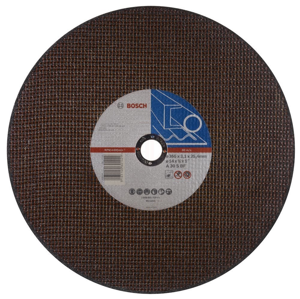 Bosch Kesme Diski Standard For Metal Düz 355x25,40x3,1 mm (A 30 S BF) - 2608602759