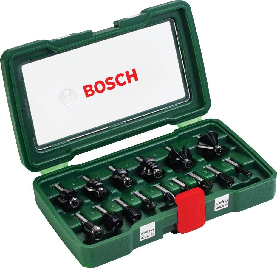 Bosch Freze Ucu Set 8 mm Şaft (15 Parça) - 2607019469