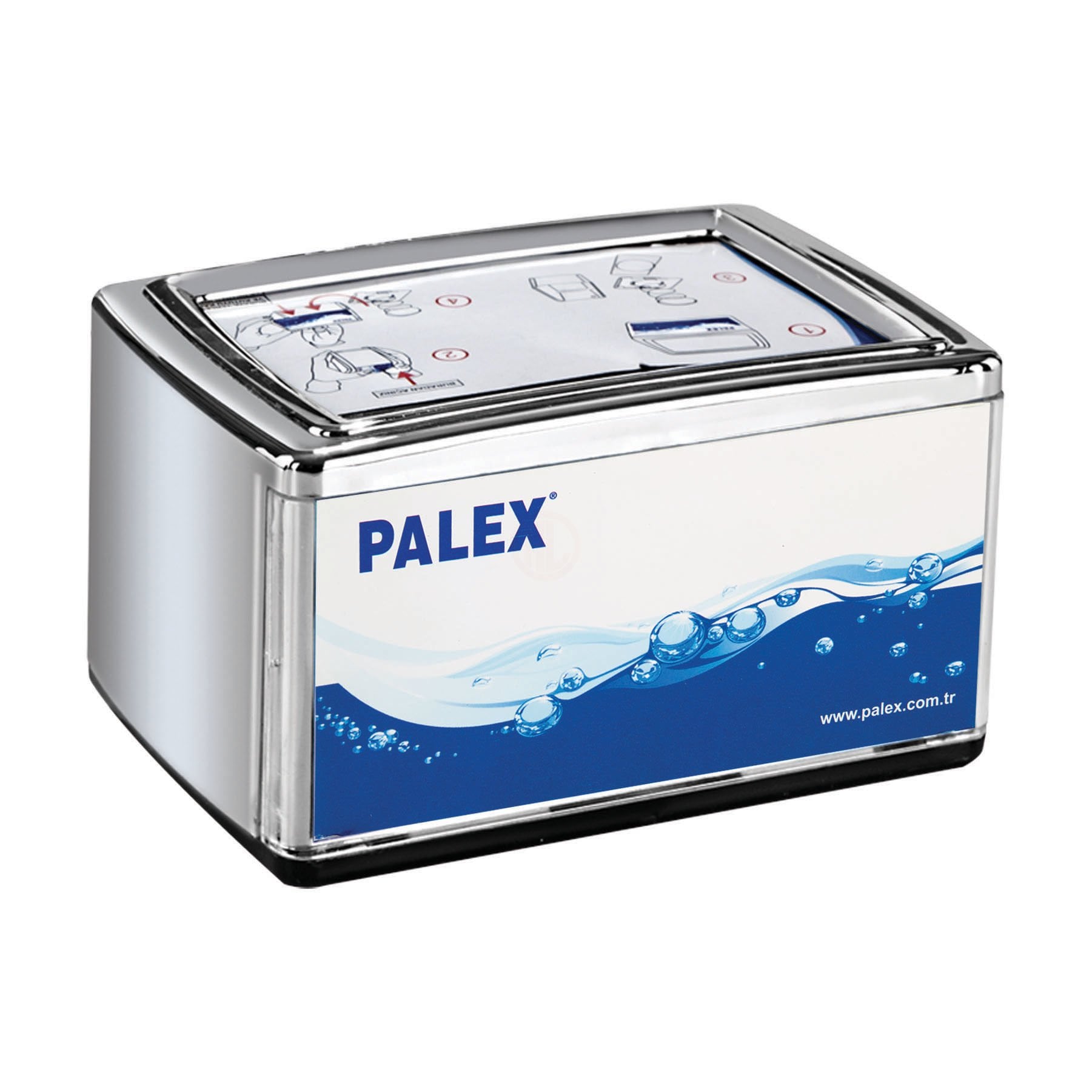 Palex Yatay Peçetelik Hafif Krom Kaplama - 3536-H-K