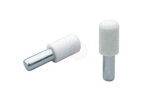 Ayder Plastik Başlı Metal Raf Pimi 5 mm Beyaz - A 1807