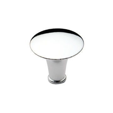 Ayder Düz Düğme Krom - R 3082