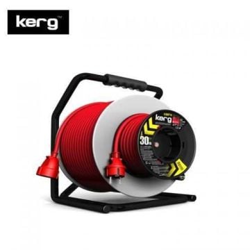 KERG Çift Makaralı Uzatma Kablosu (40m, 3x1,5mm2) - 15 Yıl Garantili