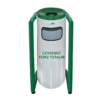 Palex U Bahçe Tipi Çöp Kovası Boyalı Boyalı - 3560-4