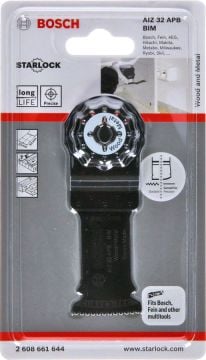 Bosch Starlock Testere Ucu Wood And Metal AIZ 32 APB 32 mm (1 Adet) - 2608661644